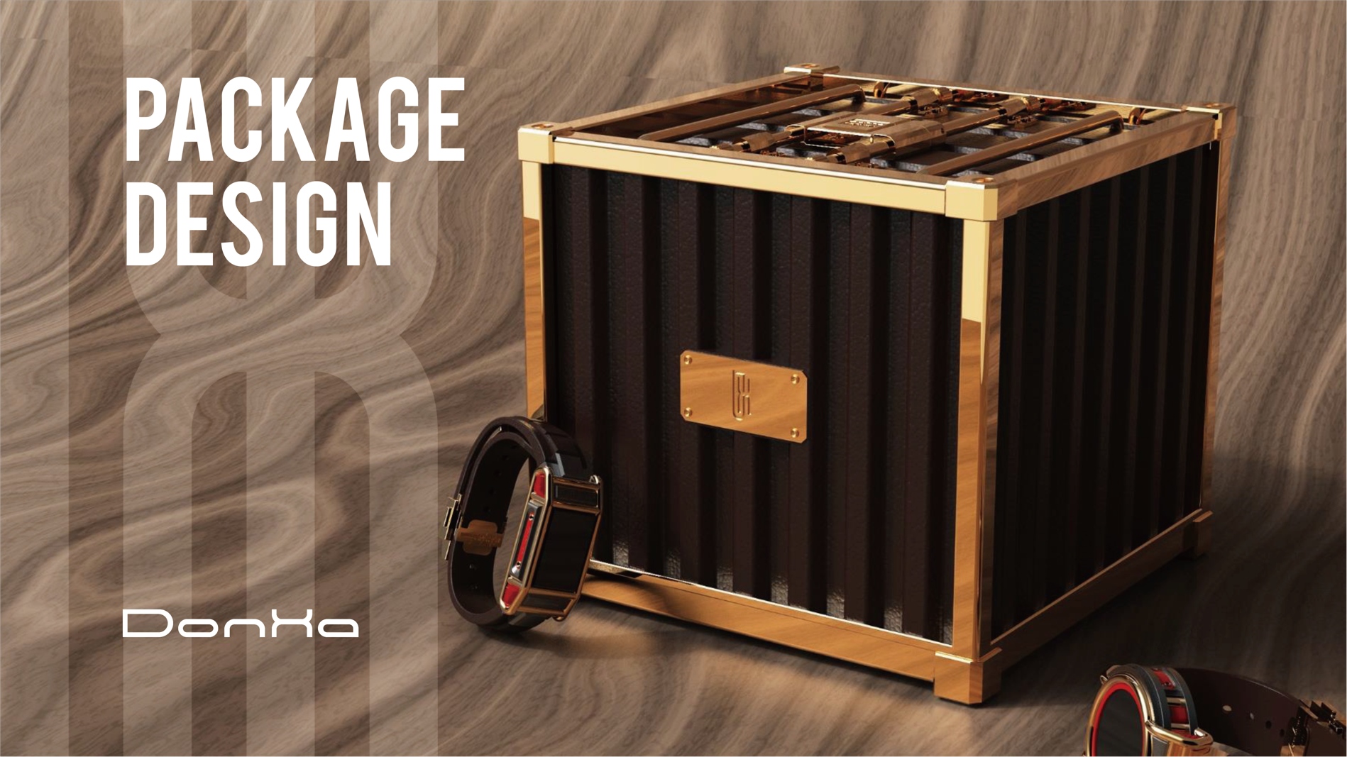 DonHa，Brand design，packing design，Wrist watch，Fashion trend，