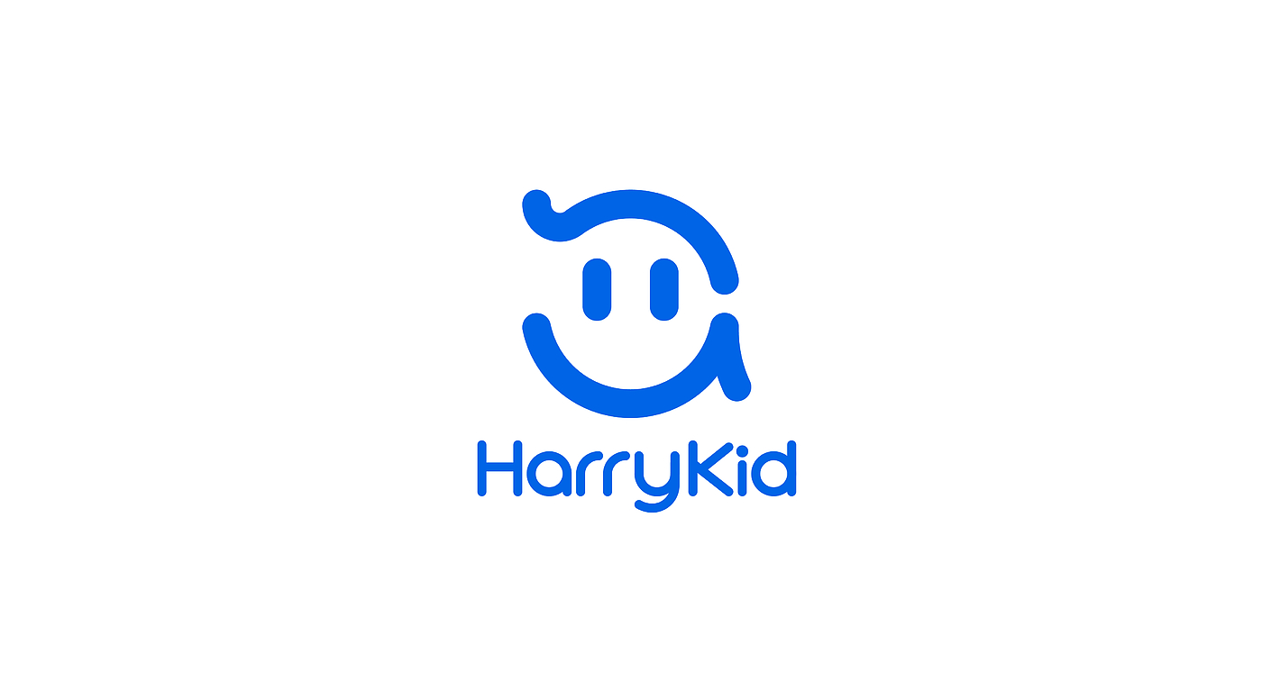 哈里儿童，HARRYKID，logo，品牌设计，视觉设计，儿童机器人品牌，