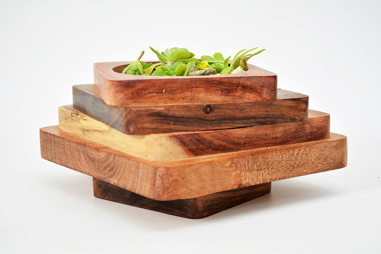 Flowerpot，wood，decorate，Simplicity，originality，