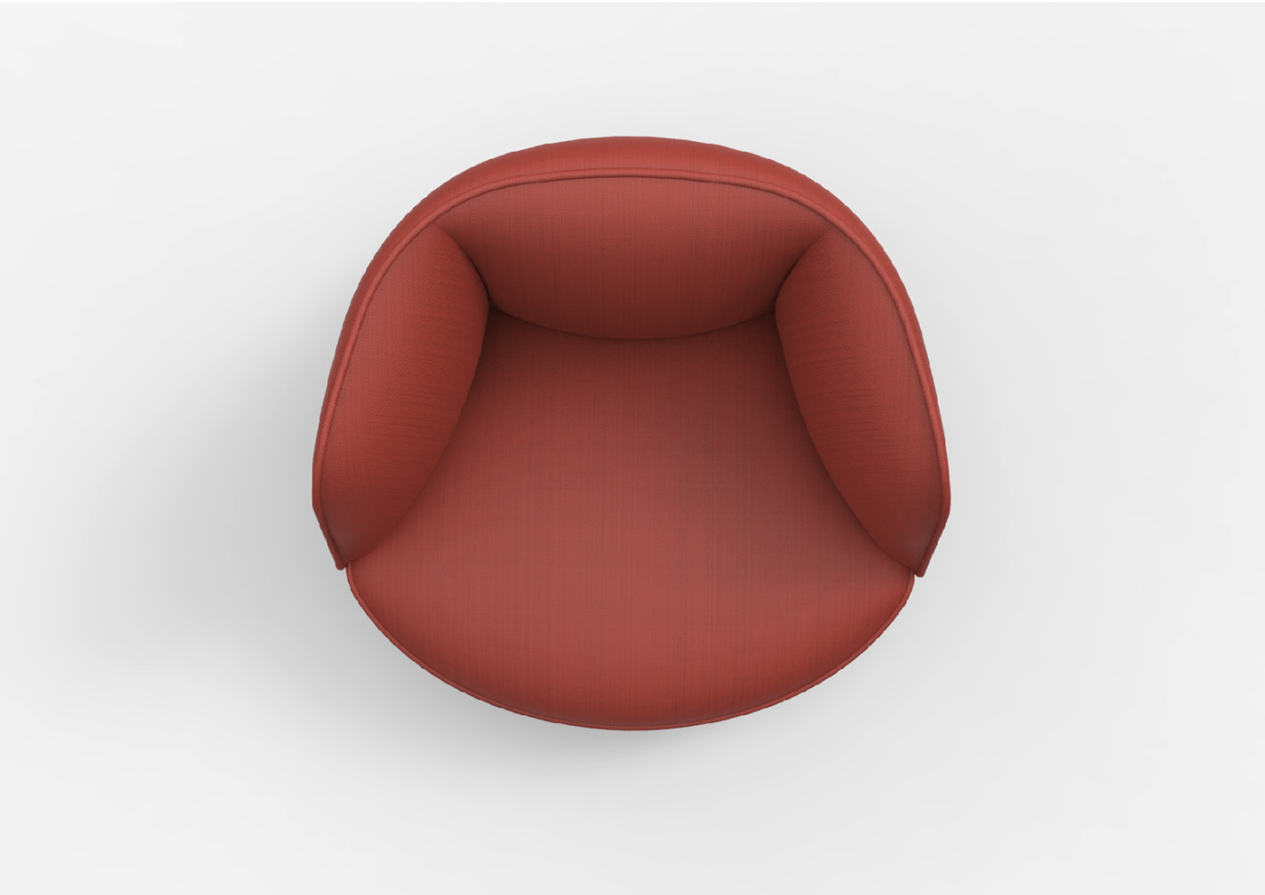 Lunar form，grey，gules，chair，Italian Moon chair，