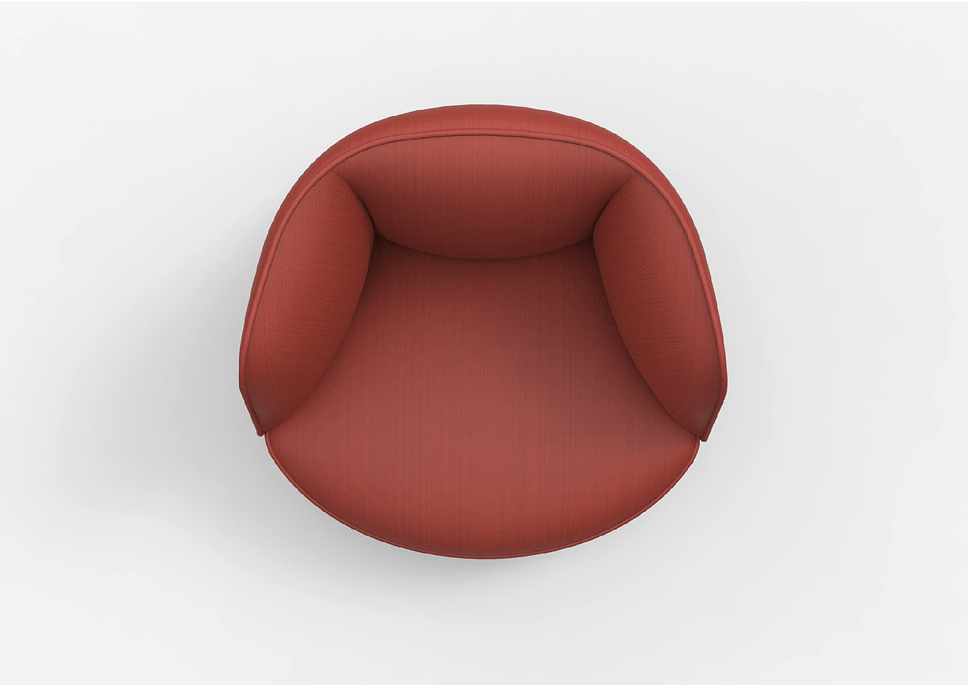 Lunar form，grey，gules，chair，Italian Moon chair，