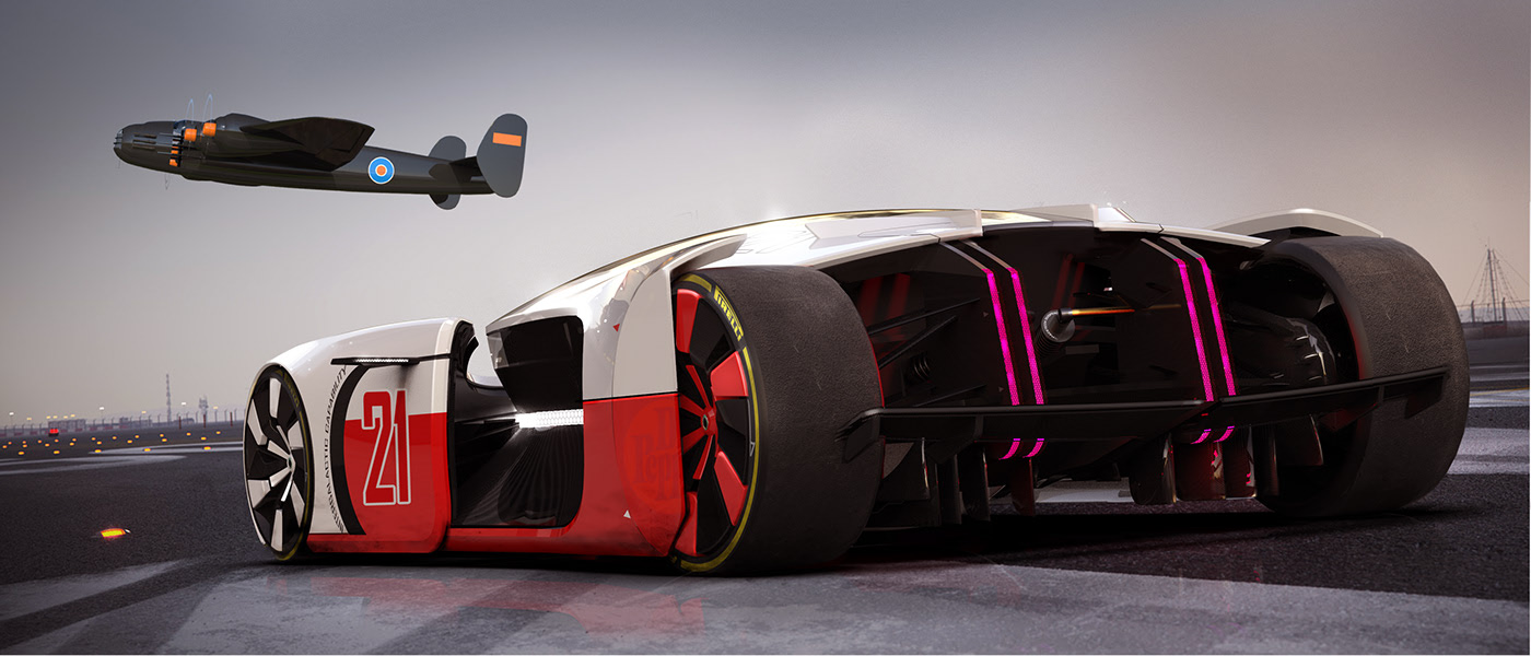 Render，Thamer Hannona，racing，LeMoon Racer，