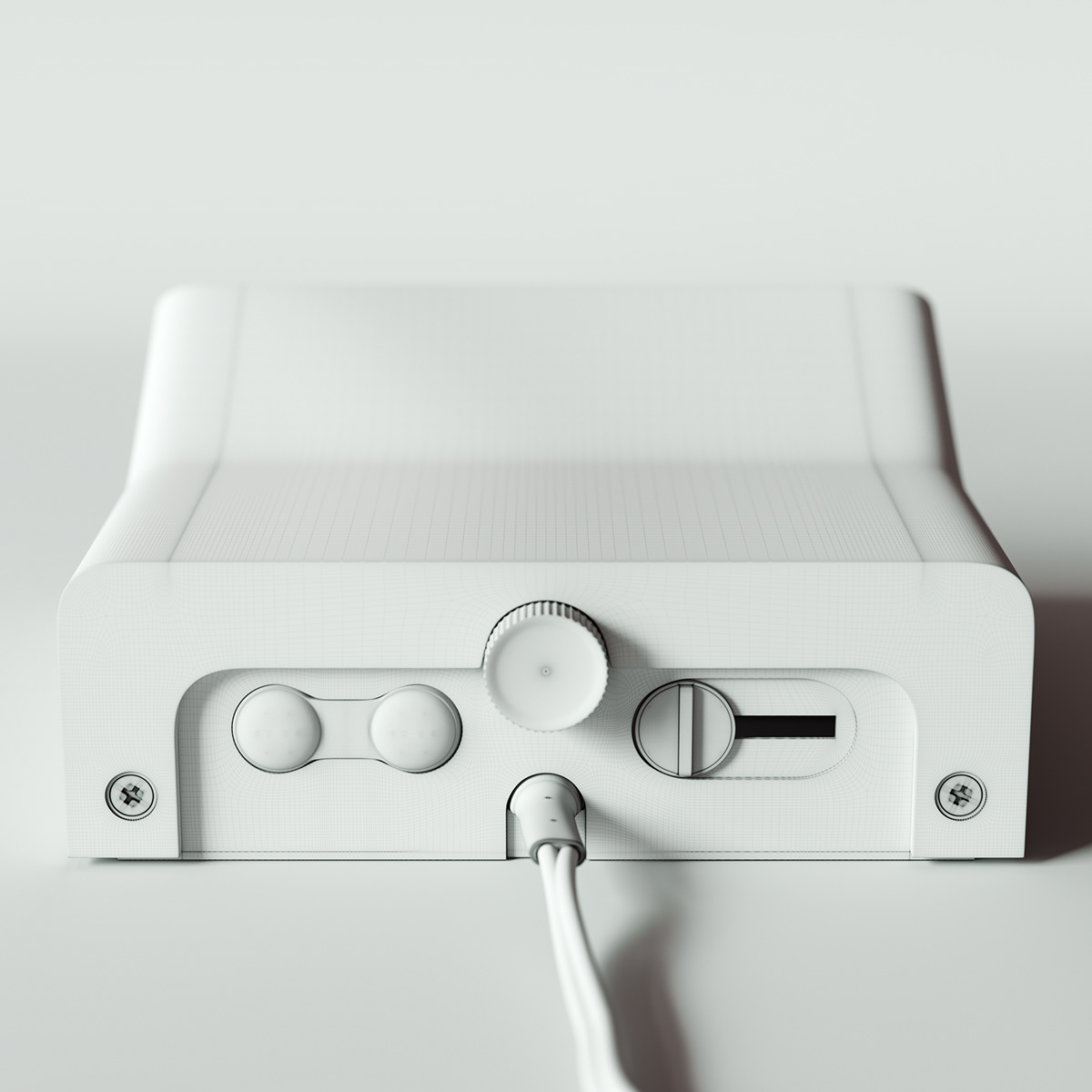 Retro，3D model，alarm clock，Braun DN40，Philip Moreton，time，