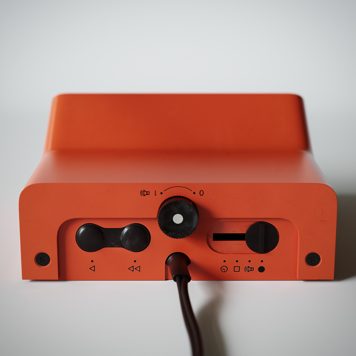 Retro，3D model，alarm clock，Braun DN40，Philip Moreton，time，