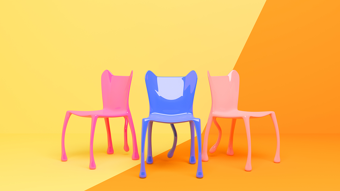 Leisure chair，cafe，cat，Public furniture，ufo，alien，c4d，chair，