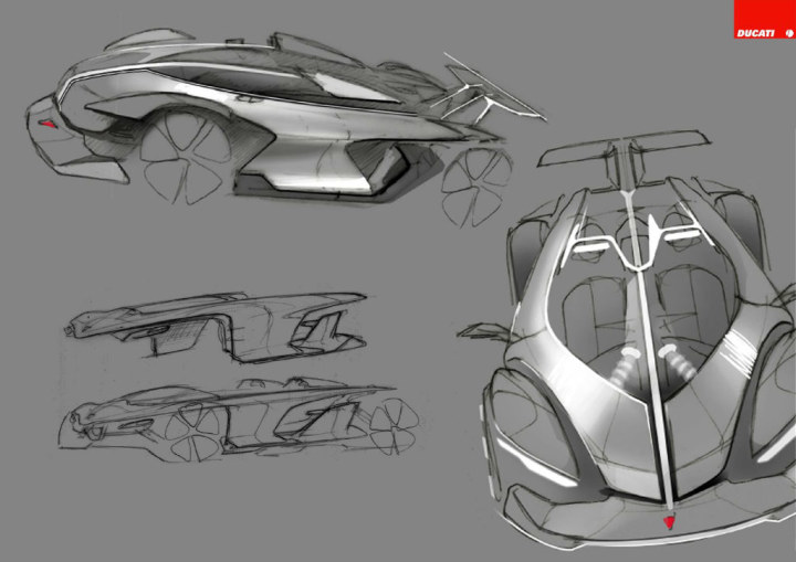 Automobile design，Concept Car，Hand drawn，design sketch，Display Board，