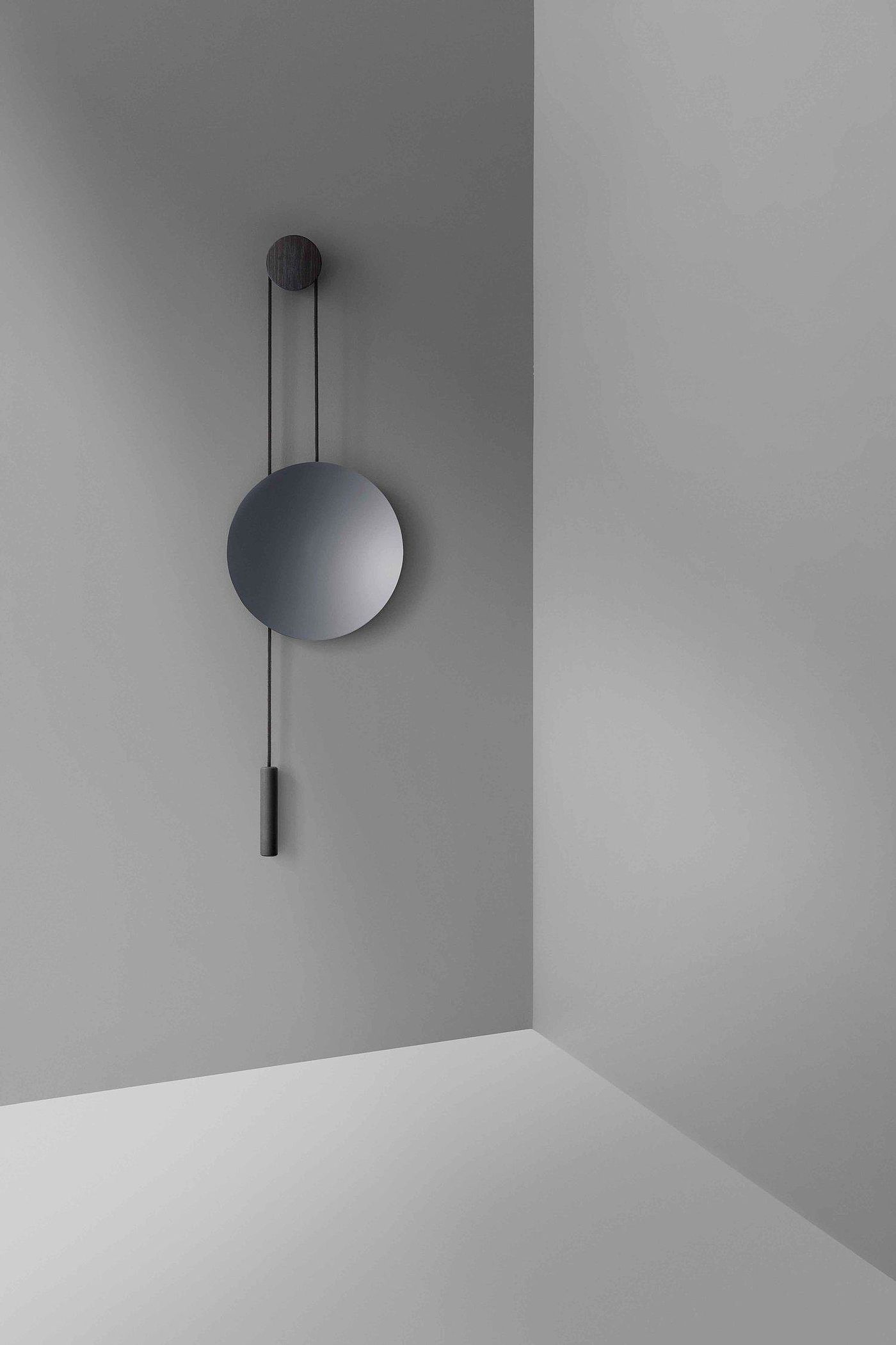 mirror，Simplicity，Natural oak，brass，Delicate，