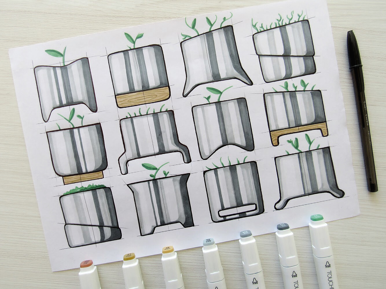 designer pieces，product design，Hand drawing，