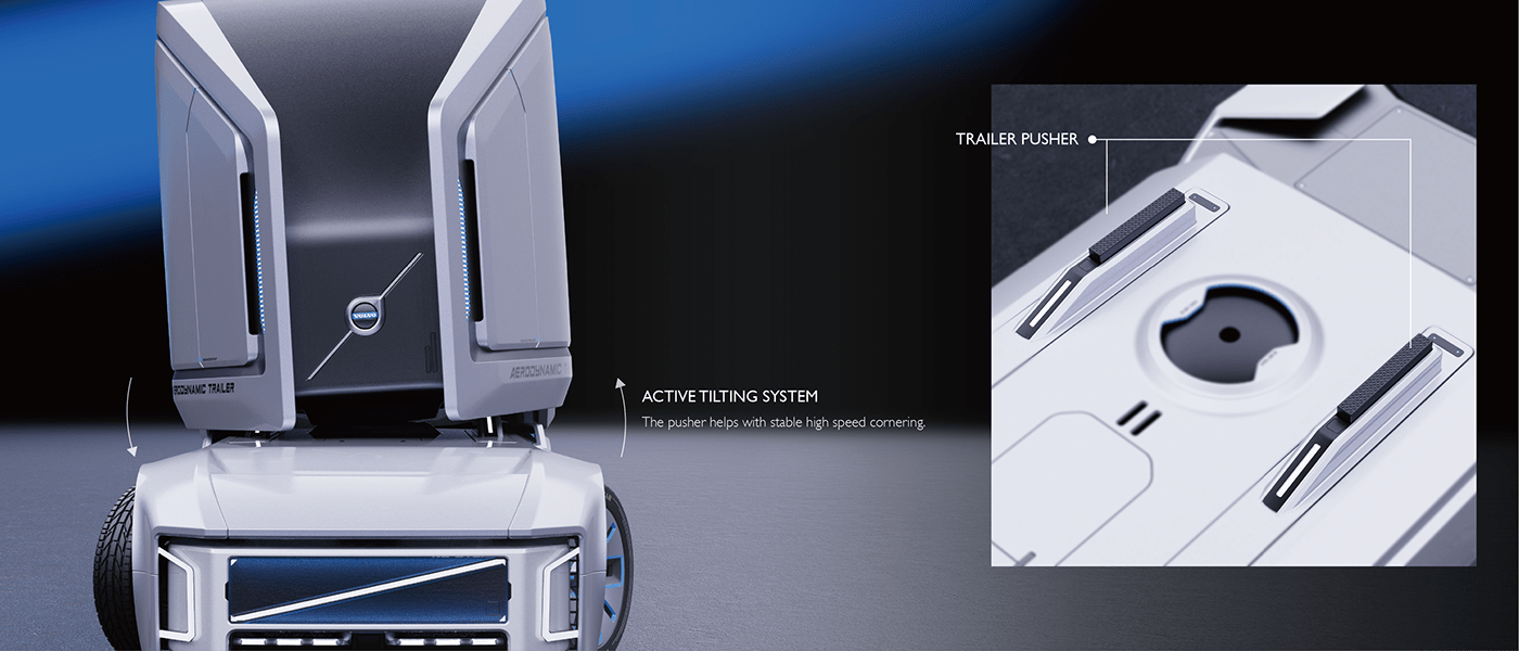 Volvo，high speed，Concept Car，Driverless，truck，transport，