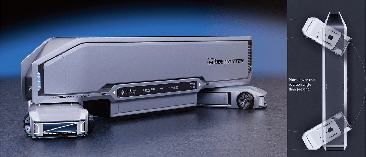 Volvo，high speed，Concept Car，Driverless，truck，transport，