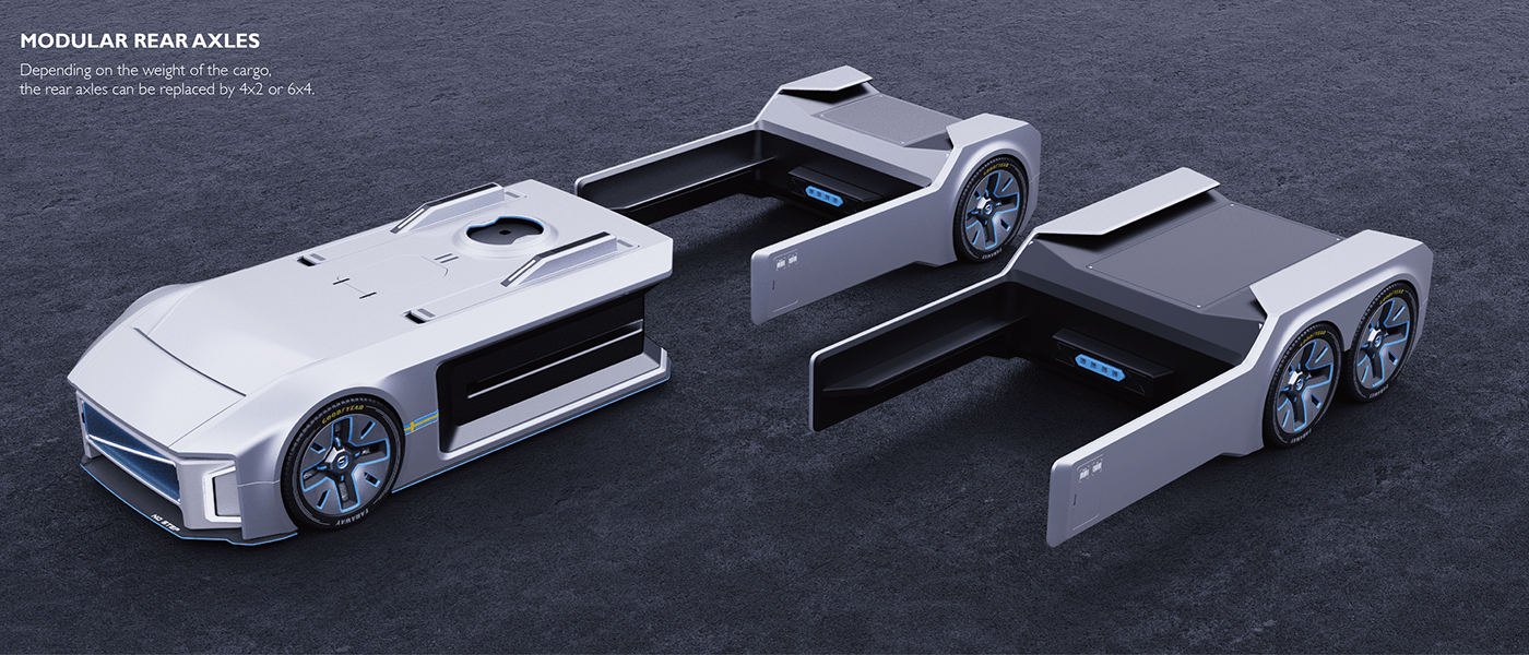 Volvo，high speed，Concept Car，Driverless，truck，transport，