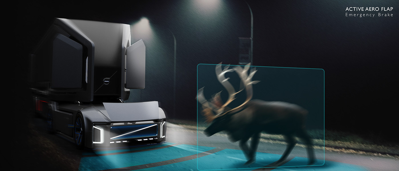 Volvo，high speed，Concept Car，Driverless，truck，transport，