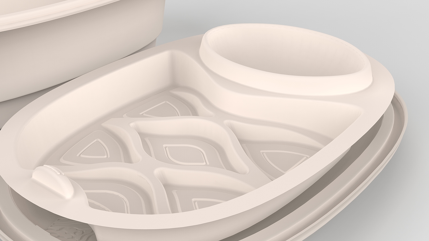 Takeout packaging，Dumpling lunch box，