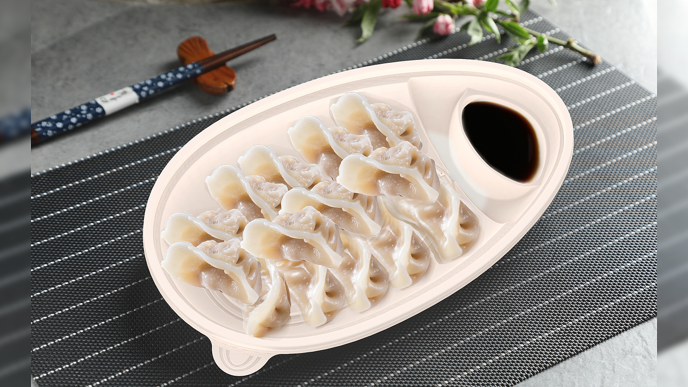 Takeout packaging，Dumpling lunch box，