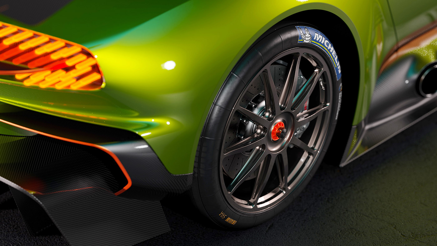 Vulcan，modeling，Render，cgi，Aston Martin，