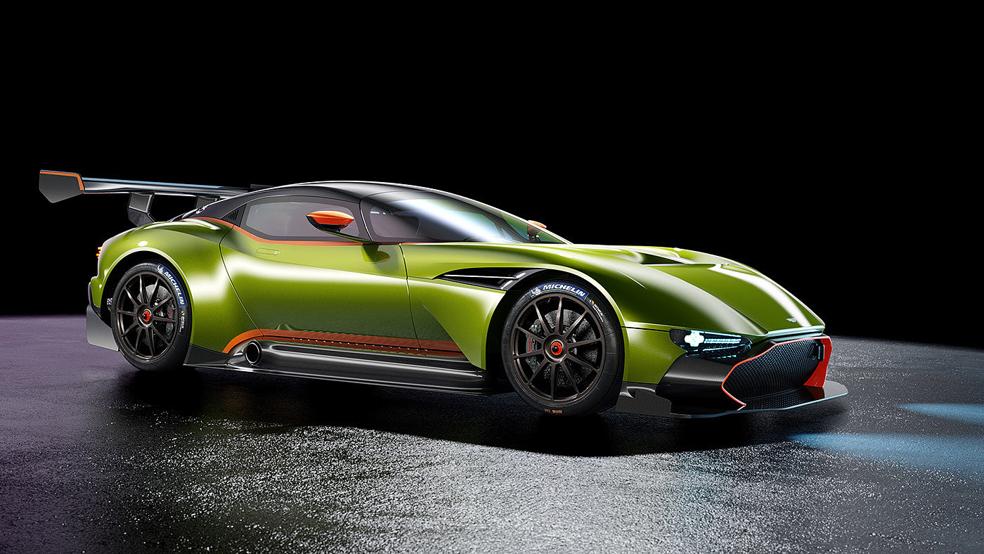 Vulcan，建模，渲染，cgi，Aston Martin，