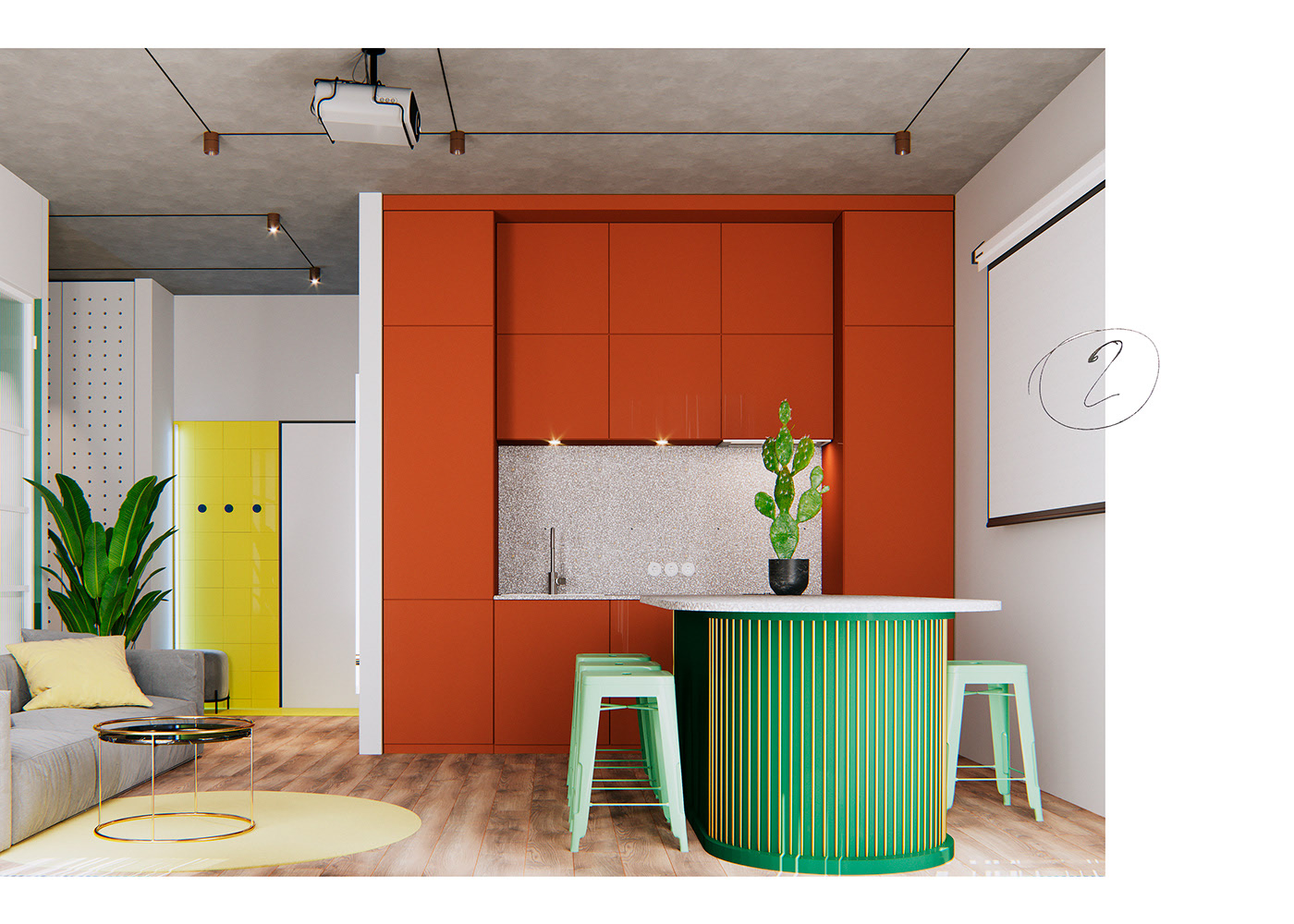 sketch，Interior design，color，