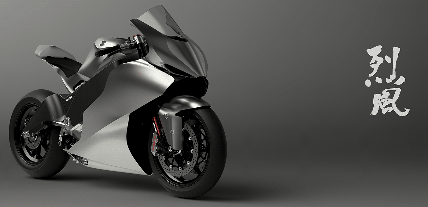 Model，sketch，Electric，racing，motorcycle，