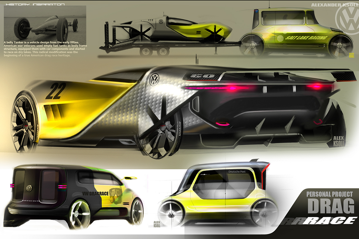 sketch，Hand drawn，Automobile design，racing，