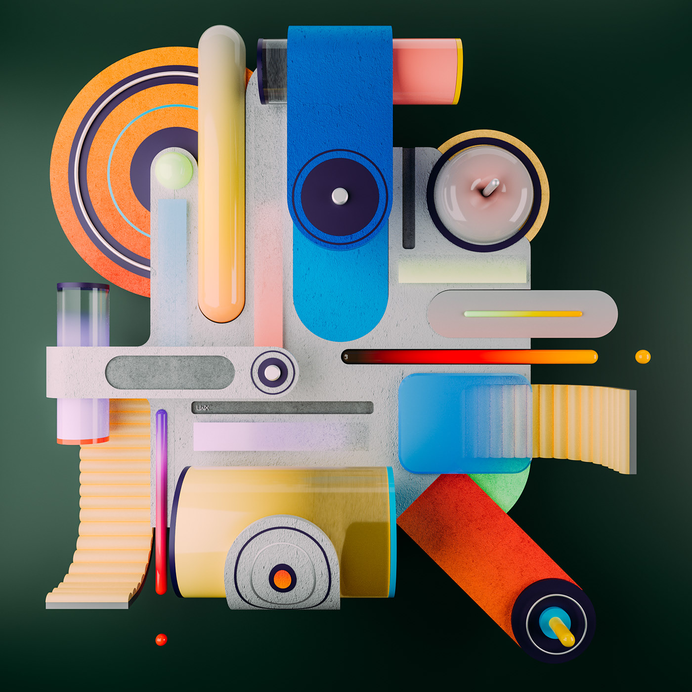 抽象艺术品 - 被寒冷多雨的天气包围 de 叶子的颜色!