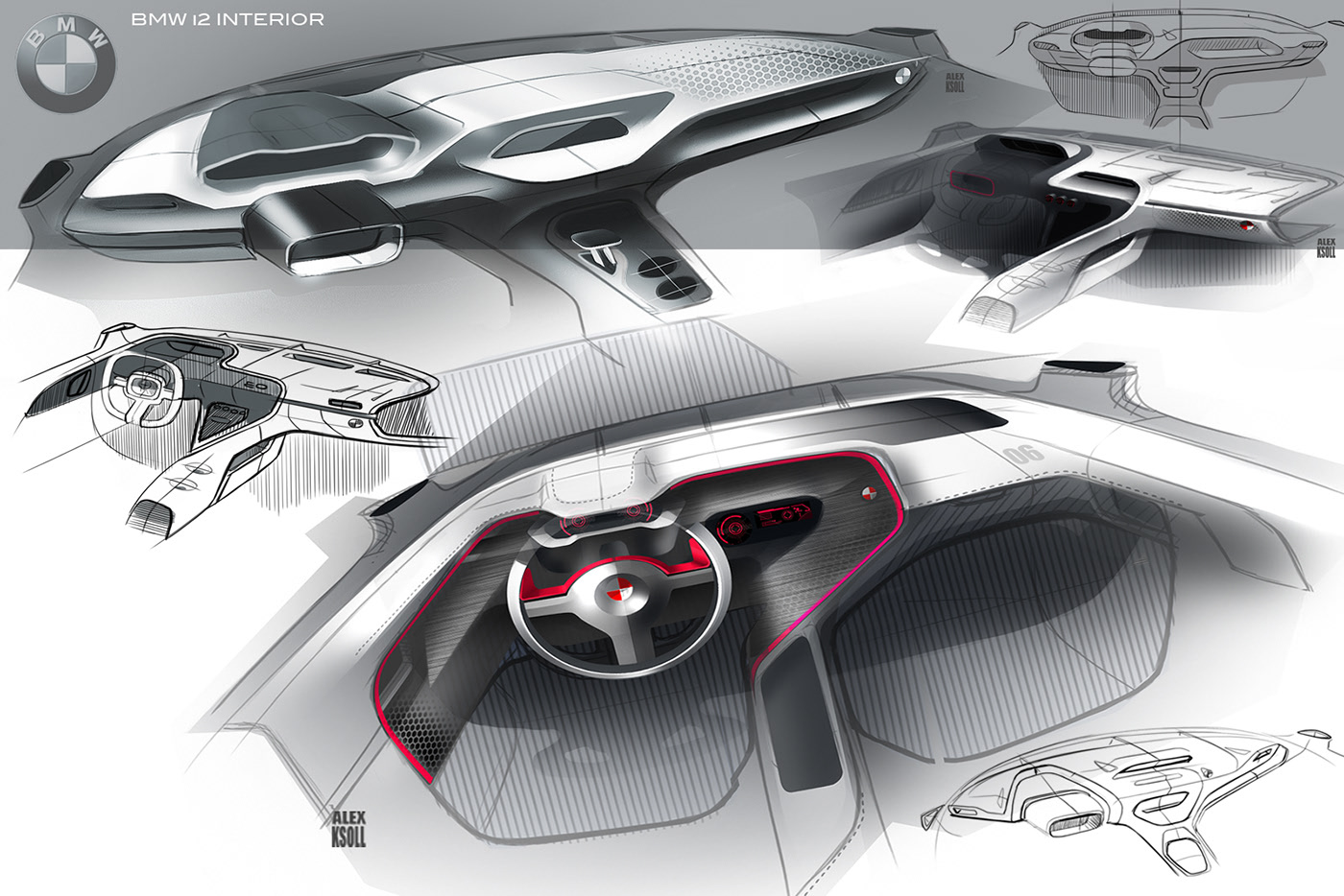 Alexander Ksoll，automobile，bmw，bmw，BMW i2 Interior，Interior，