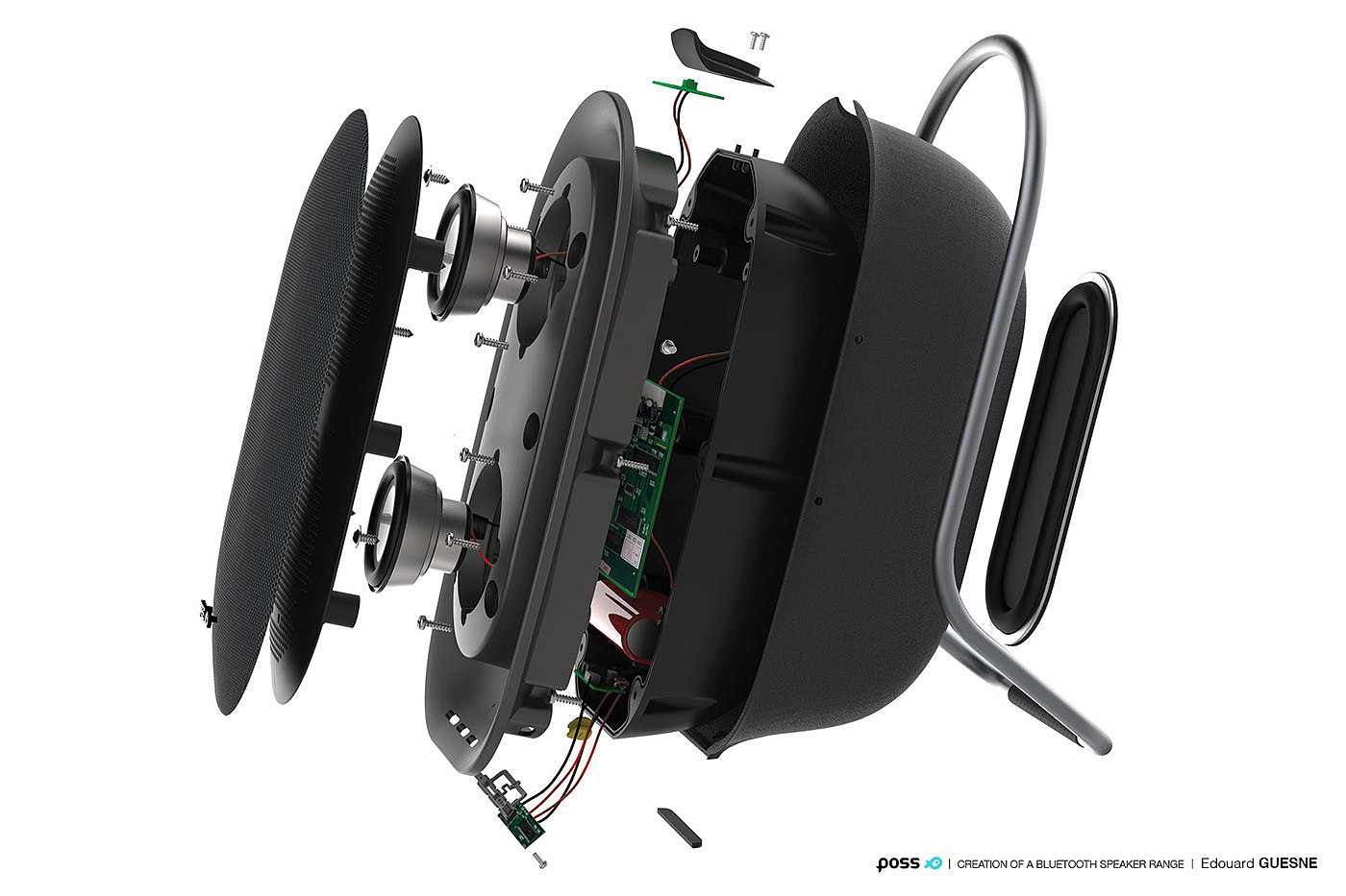 Edouard Guesne，POSS，扬声器，家用，蓝牙，便携，POSS HOME，