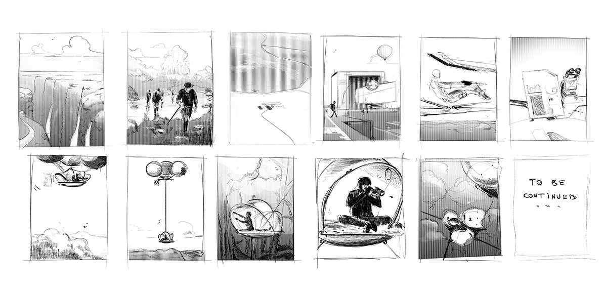 Sketch，concept，Airship，