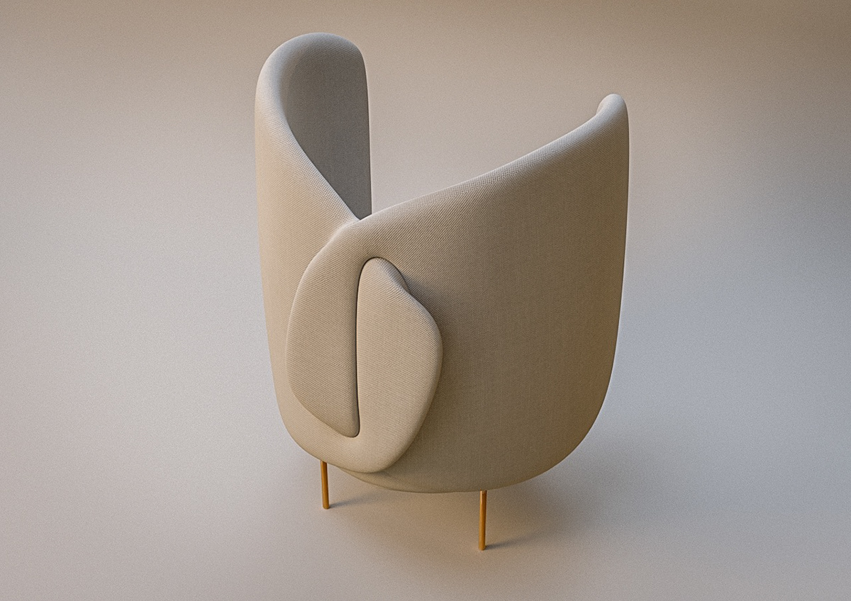 Armchair，Ask Monych，cloth，furniture，