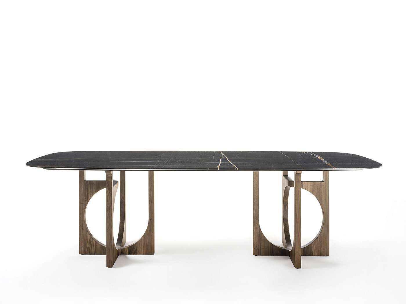 桌子，三维结构，实木，大理石，Vuoto，