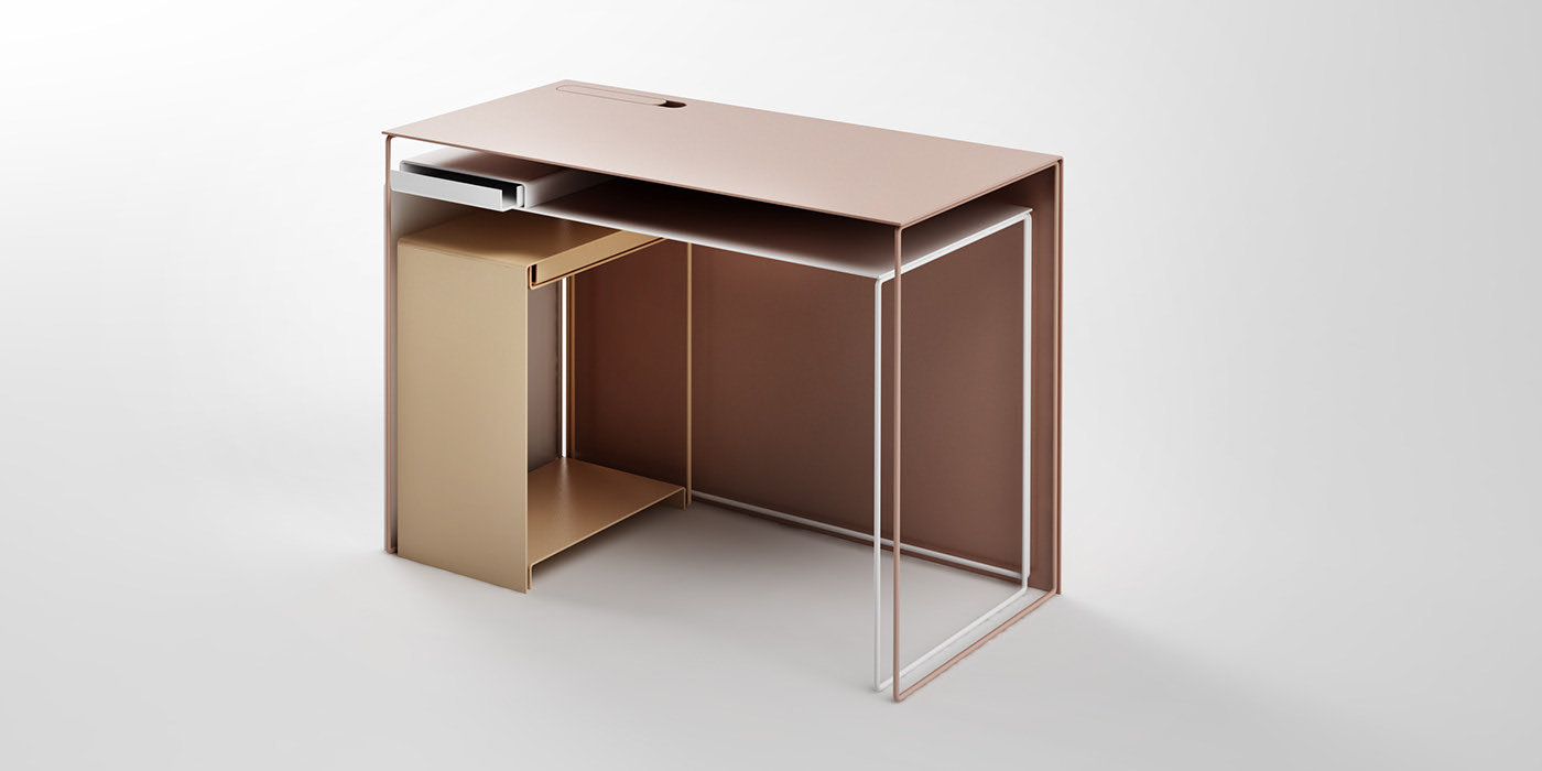 Giuseppe Burgio，Table，JOIN workstation，desk，Minimalist，