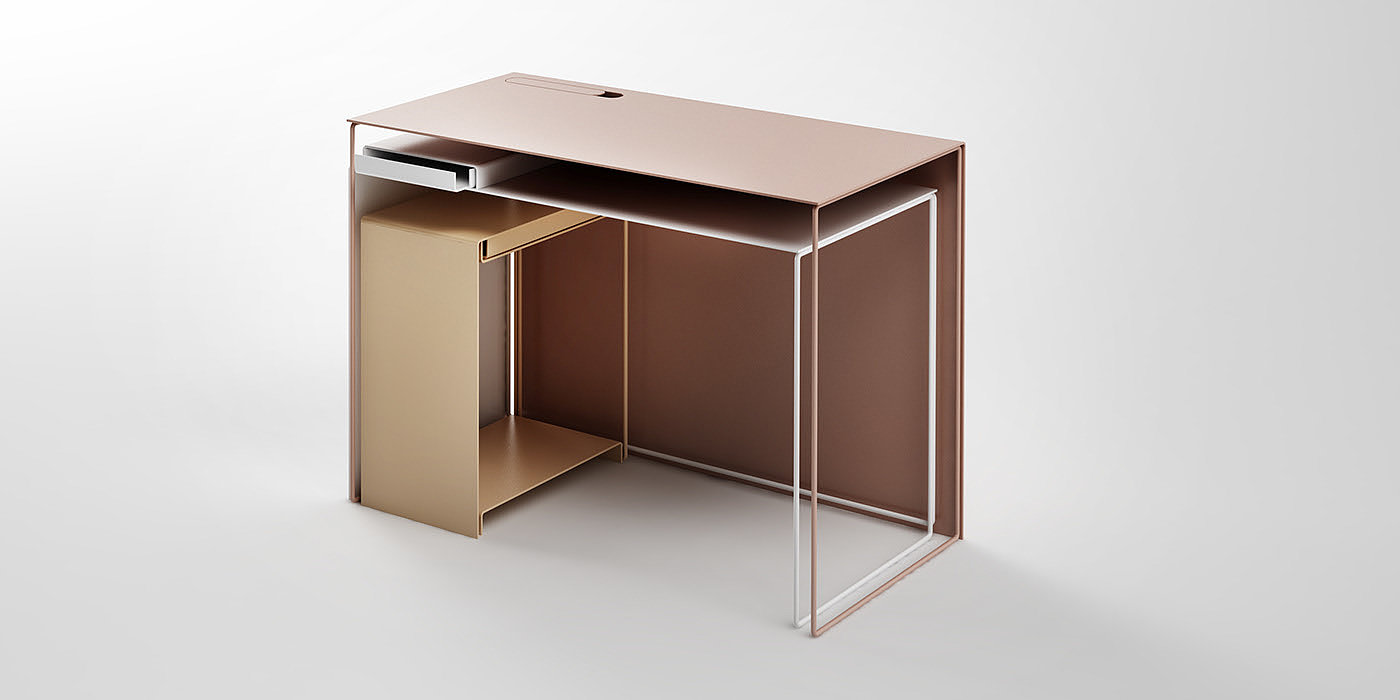 Giuseppe Burgio，Table，JOIN workstation，desk，Minimalist，