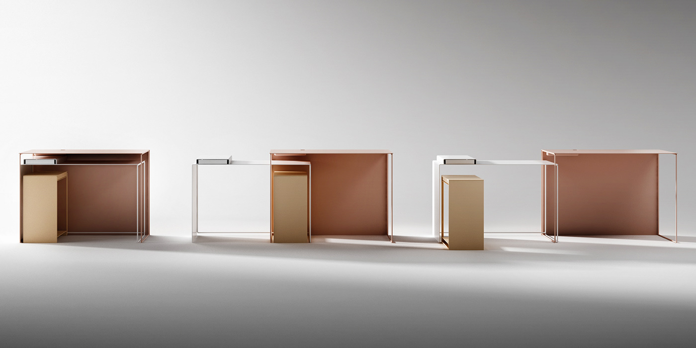Giuseppe Burgio，Table，JOIN workstation，desk，Minimalist，