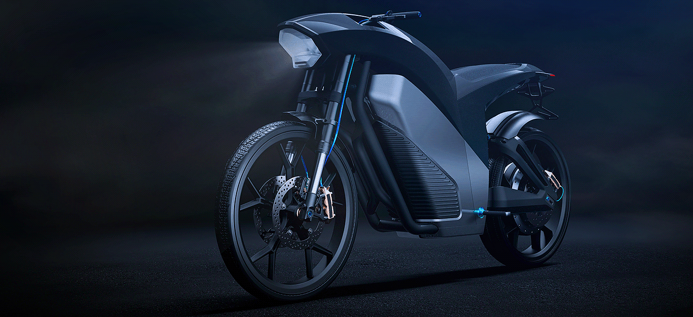 motorcycle，STING-X，cgi，e-bike，