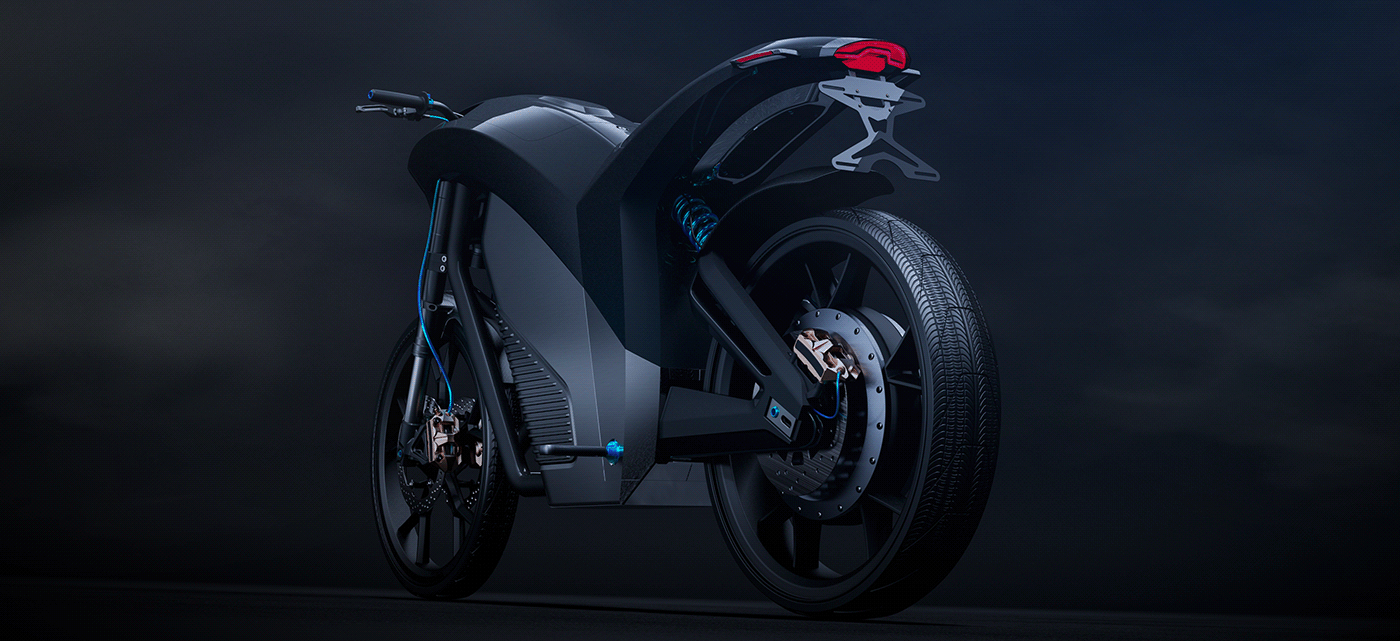 motorcycle，STING-X，cgi，e-bike，