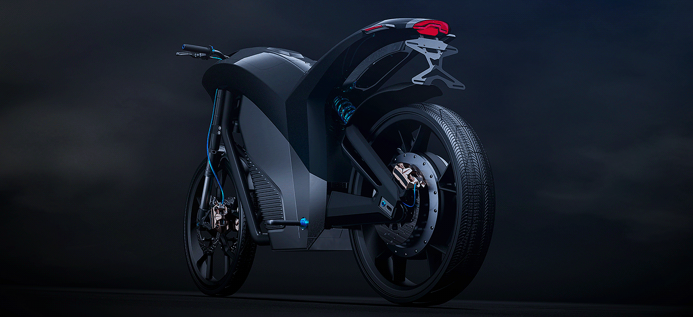 motorcycle，STING-X，cgi，e-bike，