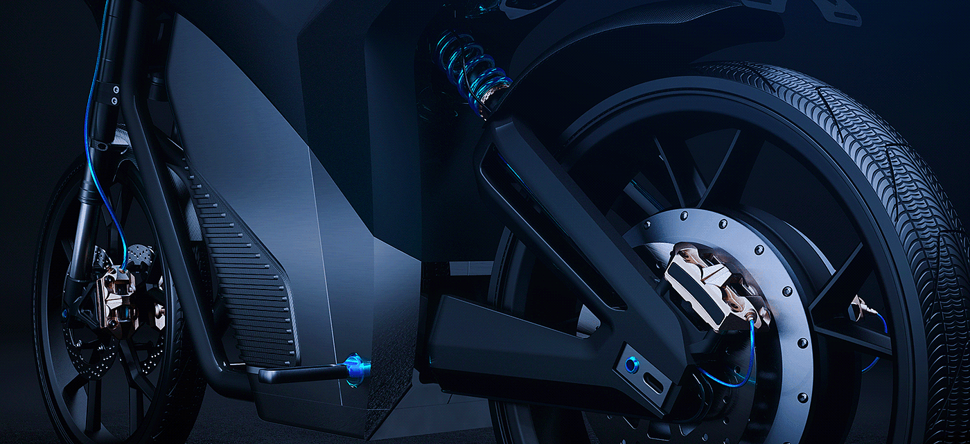 motorcycle，STING-X，cgi，e-bike，