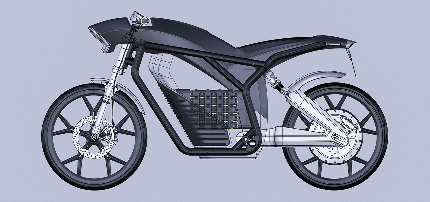 motorcycle，STING-X，cgi，e-bike，