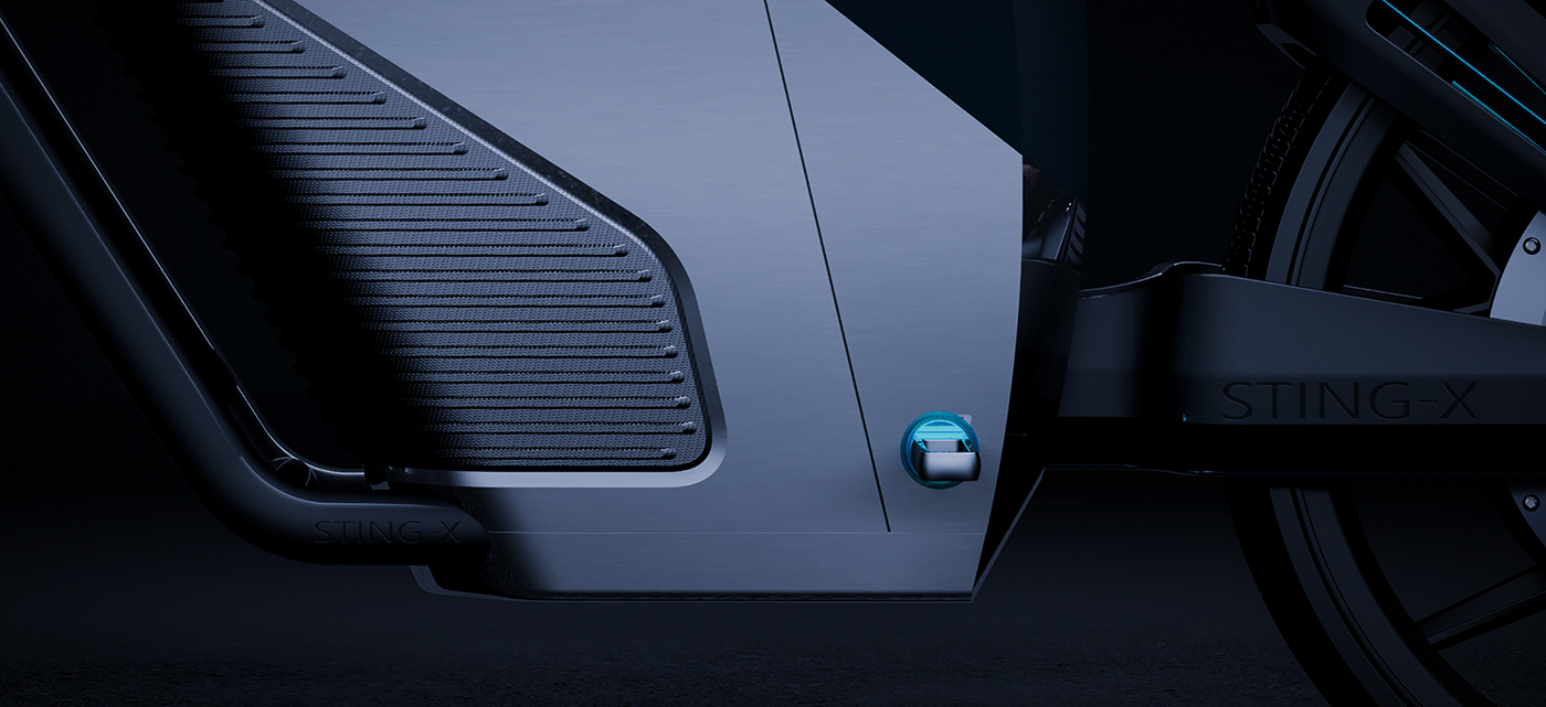 motorcycle，STING-X，cgi，e-bike，