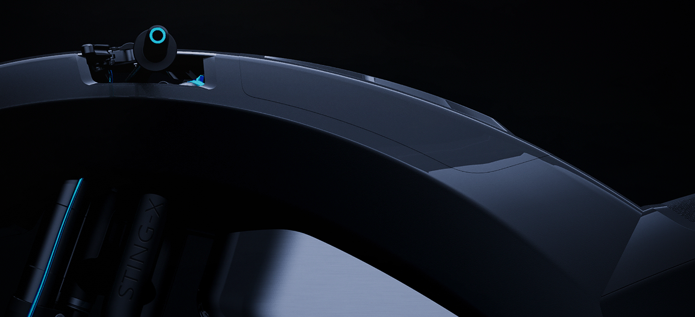 motorcycle，STING-X，cgi，e-bike，