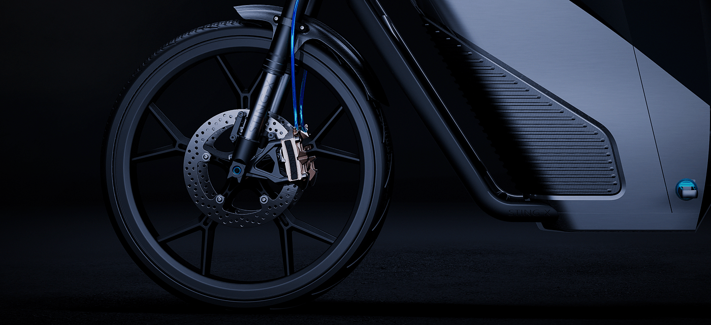 motorcycle，STING-X，cgi，e-bike，
