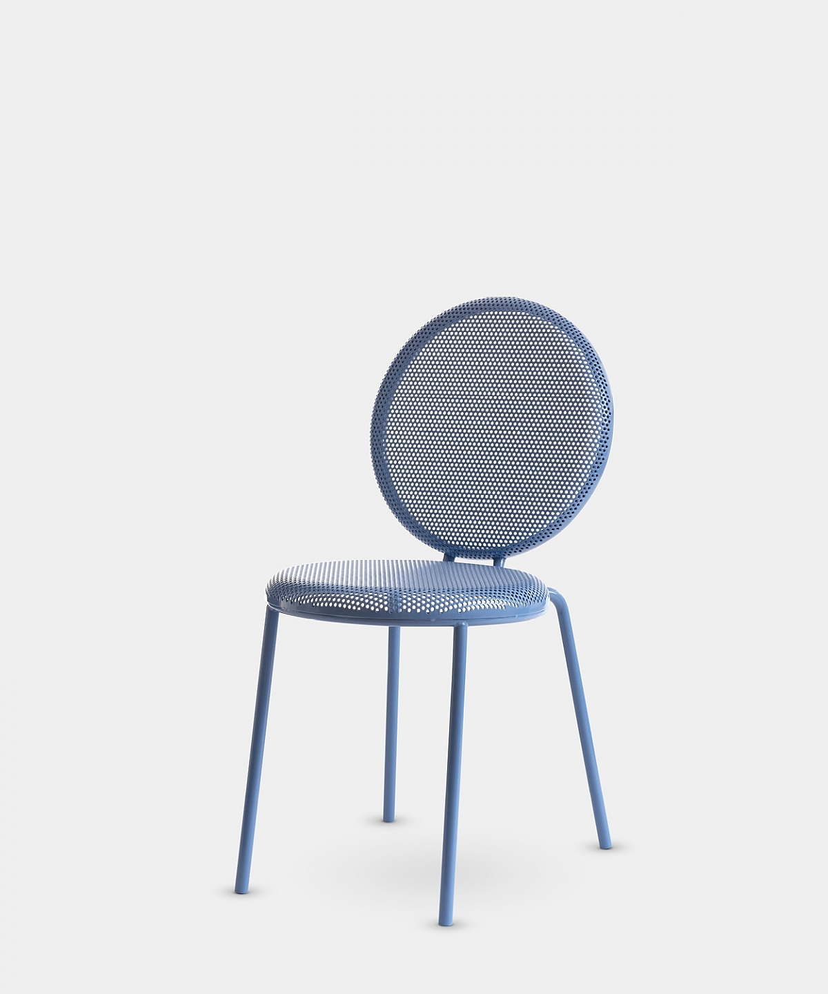 chair，blue，chair，Dimma Chair，Minimalist，steel，