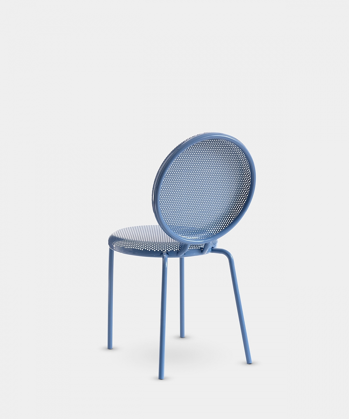 chair，blue，chair，Dimma Chair，Minimalist，steel，