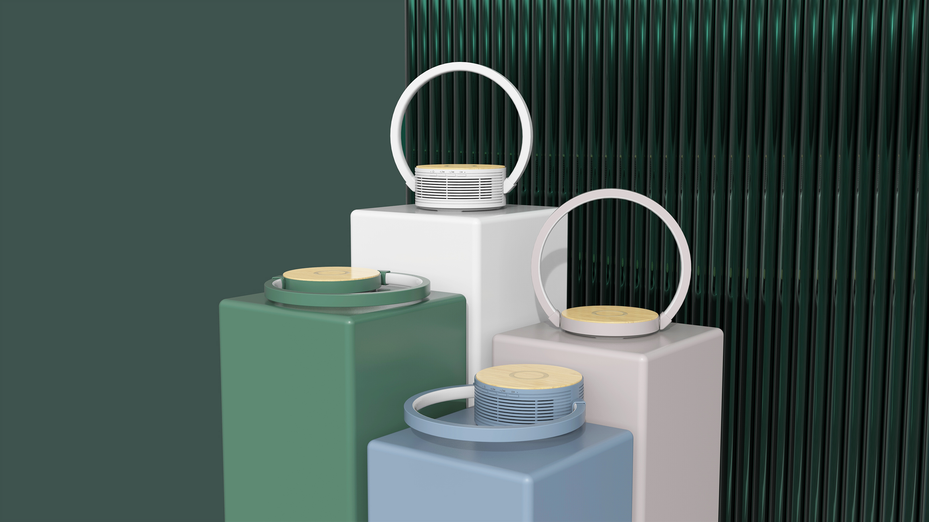 loudspeaker box，Desk lamp，Home Furnishing，Sense of quality，Wireless charging，fold，