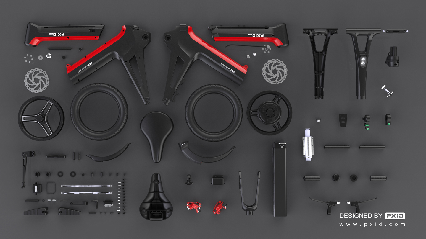 Electric vehicle design，Scooter design，Design of electric scooter，Motorcycle design，Design of transportation tools，