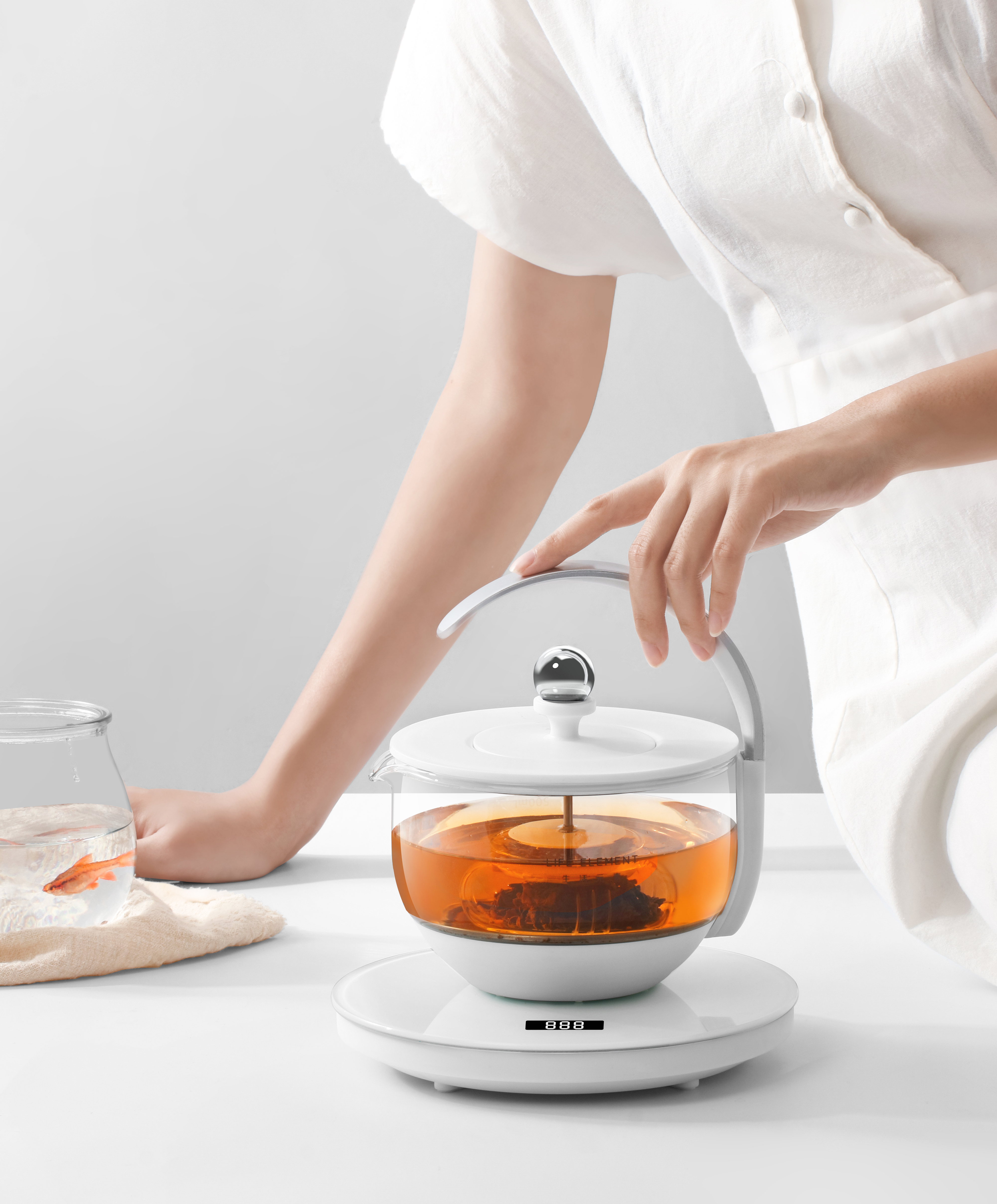 ZEN，Art，Minimalist，Moonrise Teapot，Buddhist mood，Art，Minimalist，teapot，