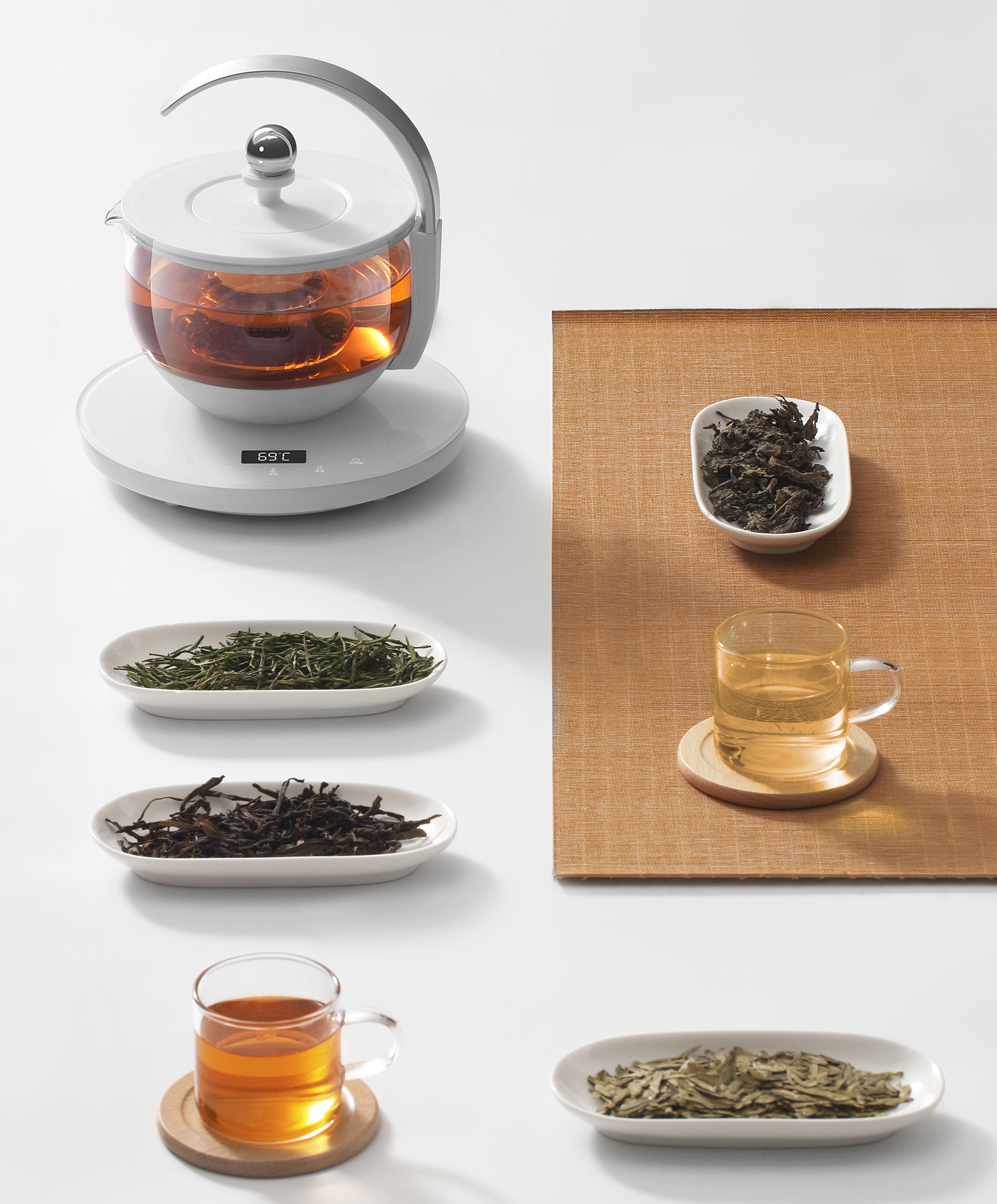 ZEN，Art，Minimalist，Moonrise Teapot，Buddhist mood，Art，Minimalist，teapot，