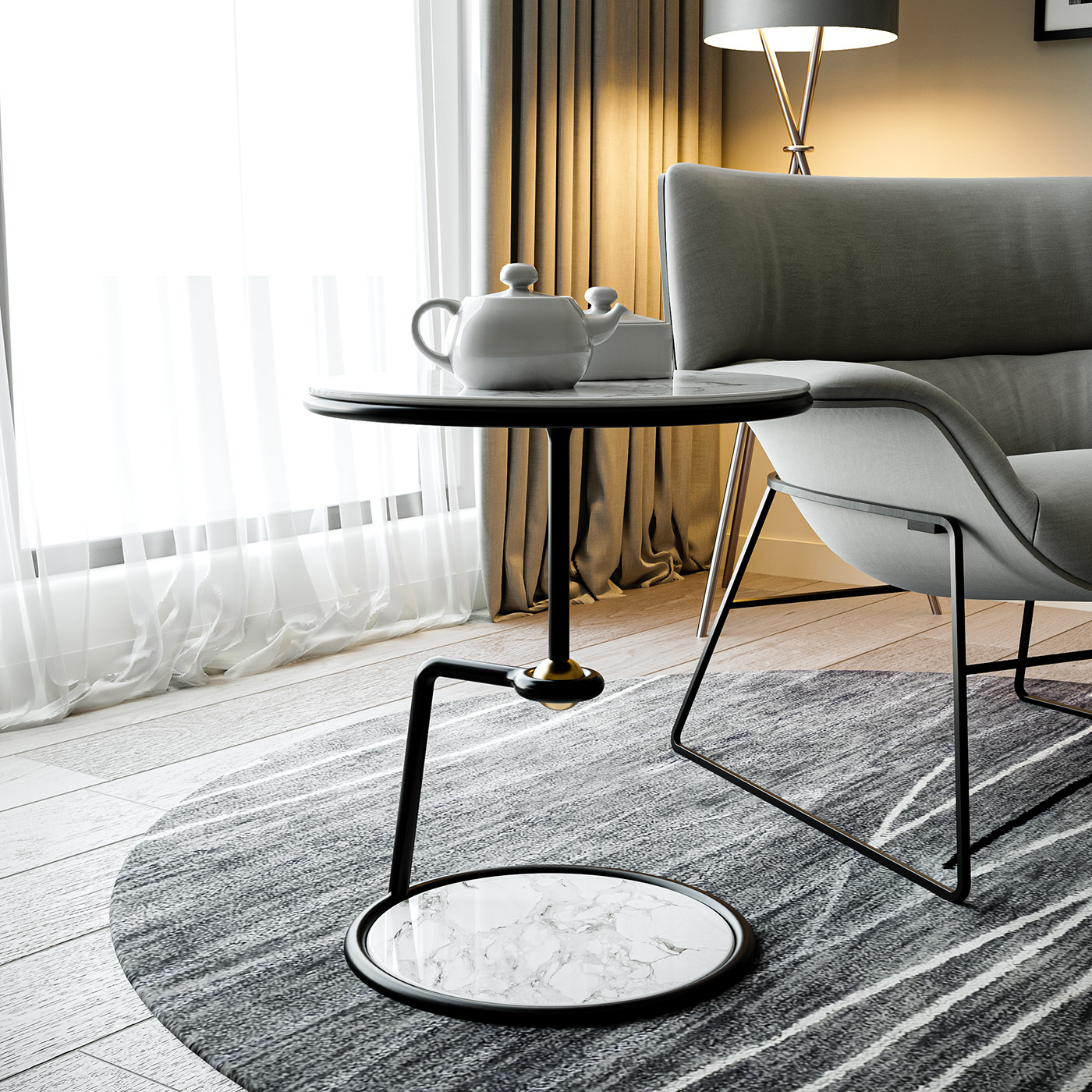 Table，chair，lamp，indoor，