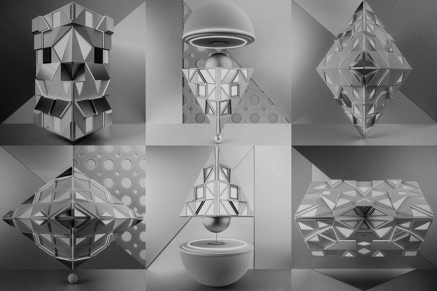 geometry，illustration，3d，Art，