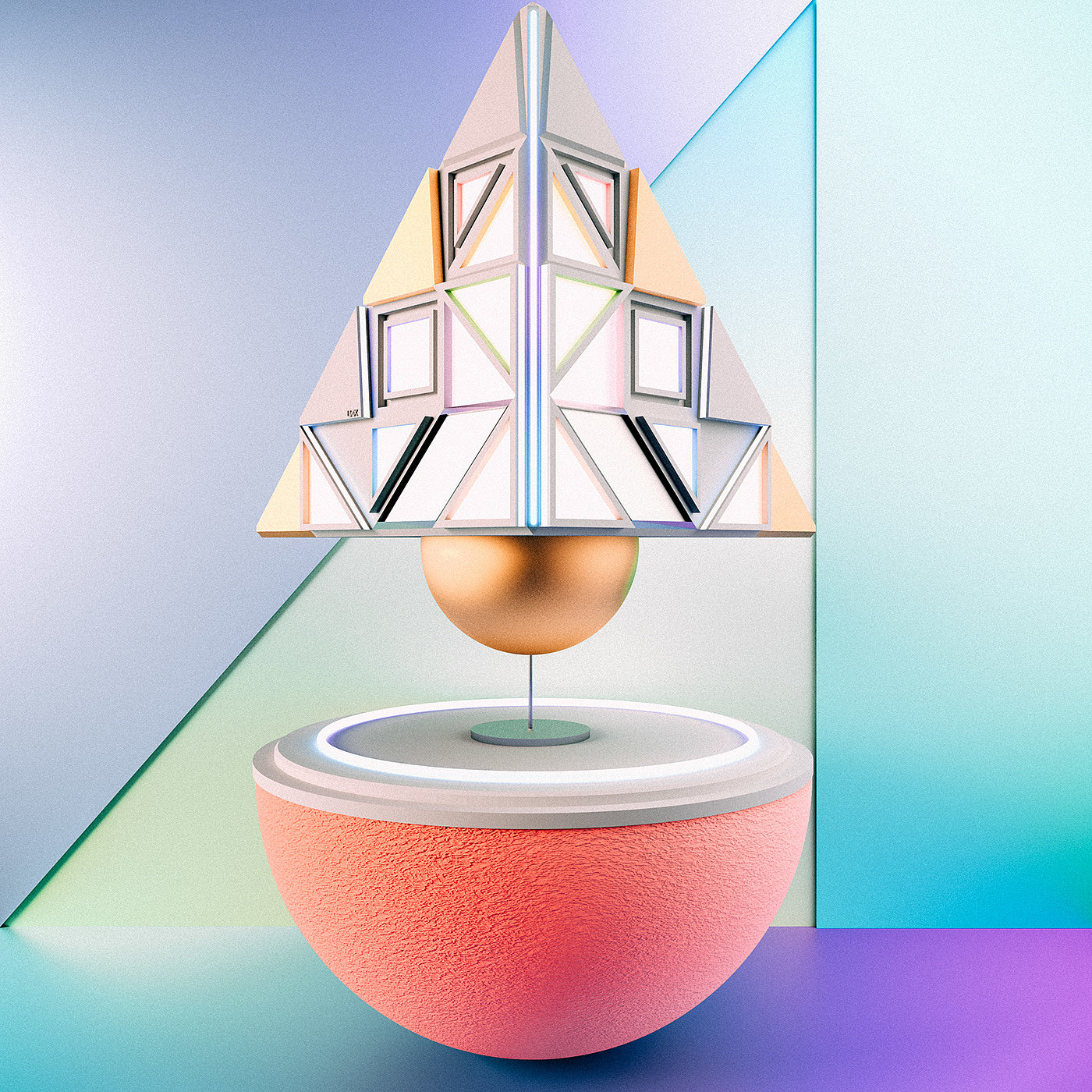 geometry，illustration，3d，Art，