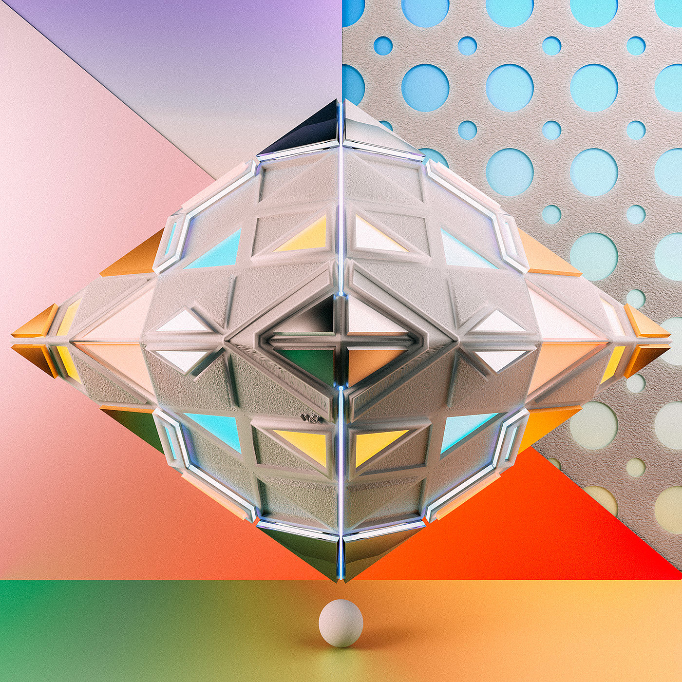 geometry，illustration，3d，Art，